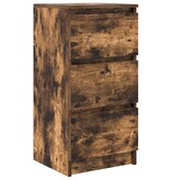 VidaXL Dressoir 37,5x35x76 cm bewerkt hout gerookt eikenkleurig