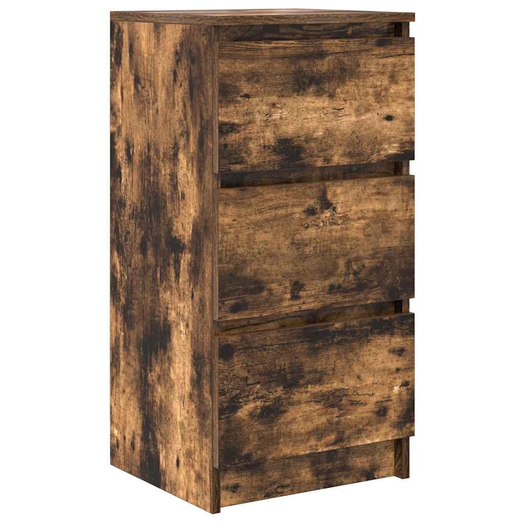 VidaXL Dressoir 37,5x35x76 cm bewerkt hout gerookt eikenkleurig