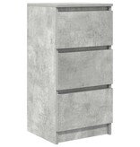 VidaXL Dressoir 37,5x35x76 cm bewerkt hout betongrijs
