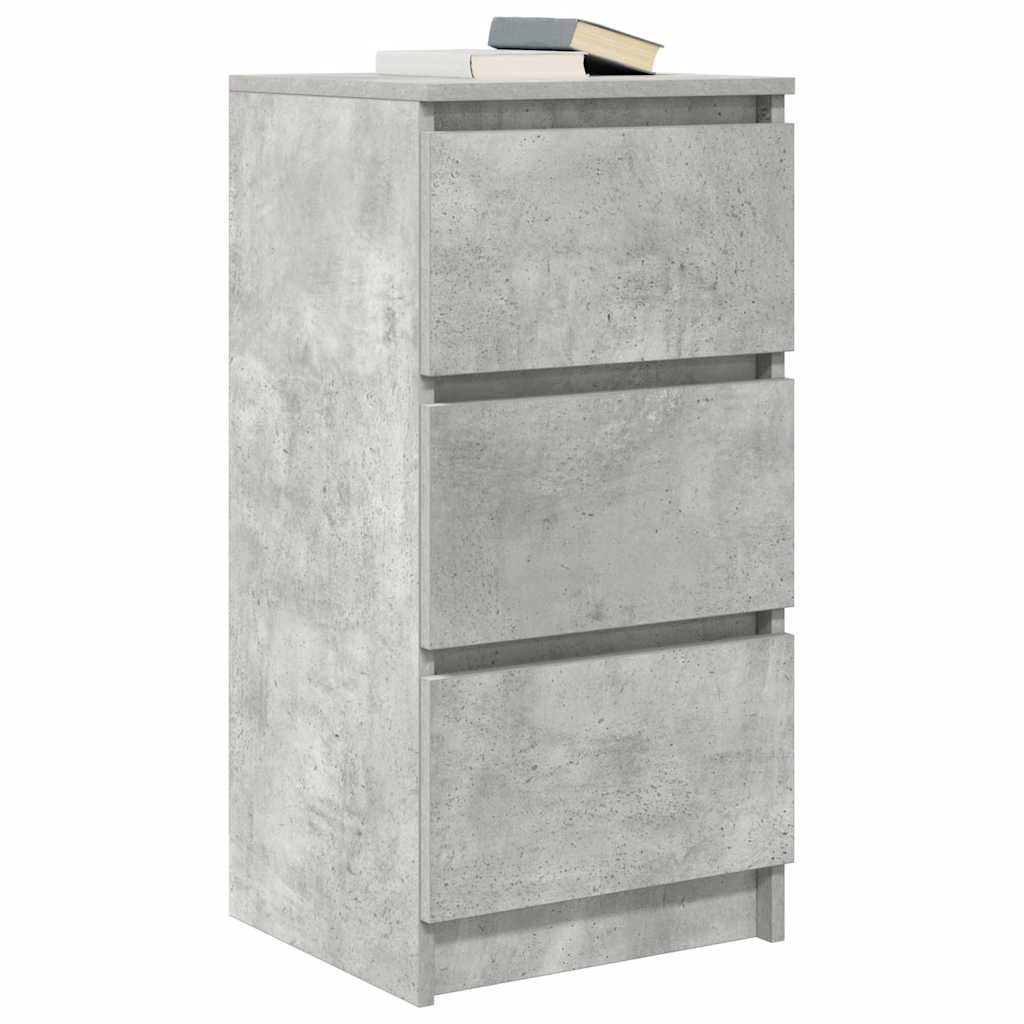 VidaXL Dressoir 37,5x35x76 cm bewerkt hout betongrijs