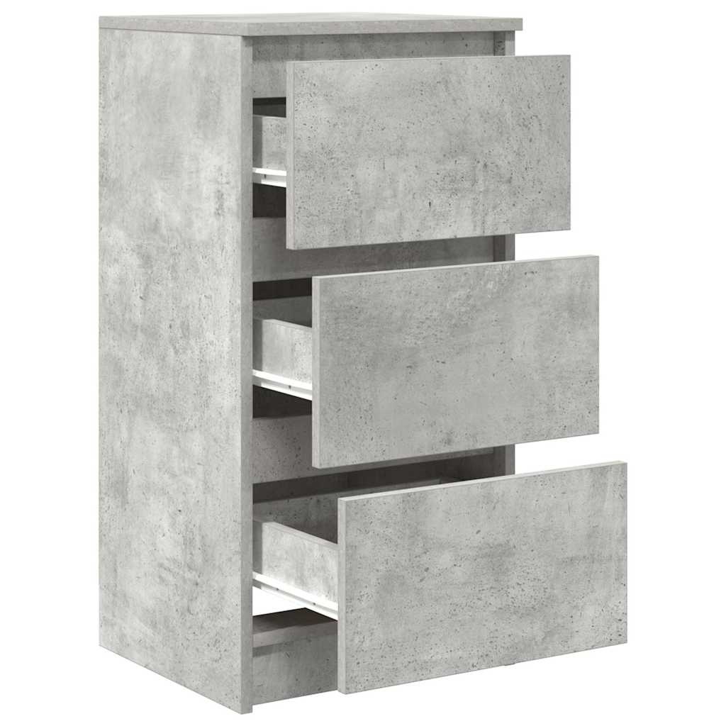 VidaXL Dressoir 37,5x35x76 cm bewerkt hout betongrijs