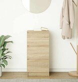 VidaXL Dressoir 37,5x35x76cm bewerkt hout sonoma eikenkleurig
