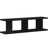 VidaXL Wandplanken 2 st 75x18x20 cm spaanplaat zwart eikenkleurig