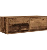 VidaXL TV-meubel 80x31x25,5 cm bewerkt hout oud houtkleurig