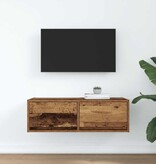VidaXL TV-meubel 80x31x25,5 cm bewerkt hout oud houtkleurig