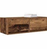 VidaXL TV-meubel 80x31x25,5 cm bewerkt hout oud houtkleurig