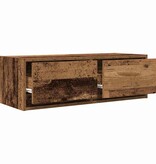 VidaXL TV-meubel 80x31x25,5 cm bewerkt hout oud houtkleurig