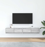 VidaXL Tv-meubelen 2 st 80x31x25,5 cm bewerkt hout grijs sonoma eiken