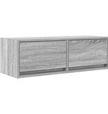 VidaXL Tv-meubel 80x31x25,5 cm bewerkt hout grijs sonoma eikenkleurig