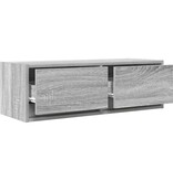 VidaXL Tv-meubel 80x31x25,5 cm bewerkt hout grijs sonoma eikenkleurig