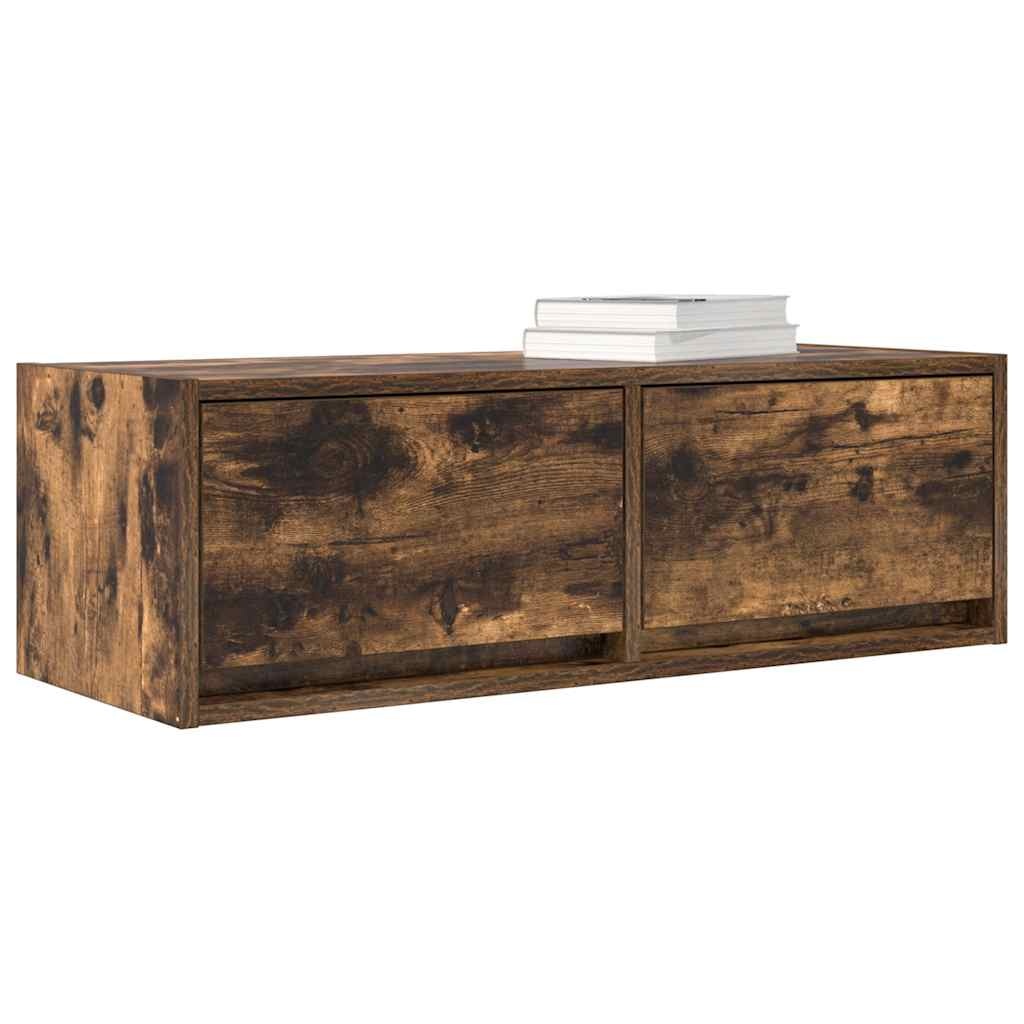 VidaXL Tv-meubelen 2 st 80x31x25,5cm bewerkt hout gerookt eikenkleurig