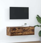 VidaXL Tv-meubel 80x31x25,5 cm bewerkt hout gerookt eikenkleurig