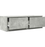 VidaXL Tv-meubels 2 st 80x31x25,5 cm bewerkt hout betongrijs