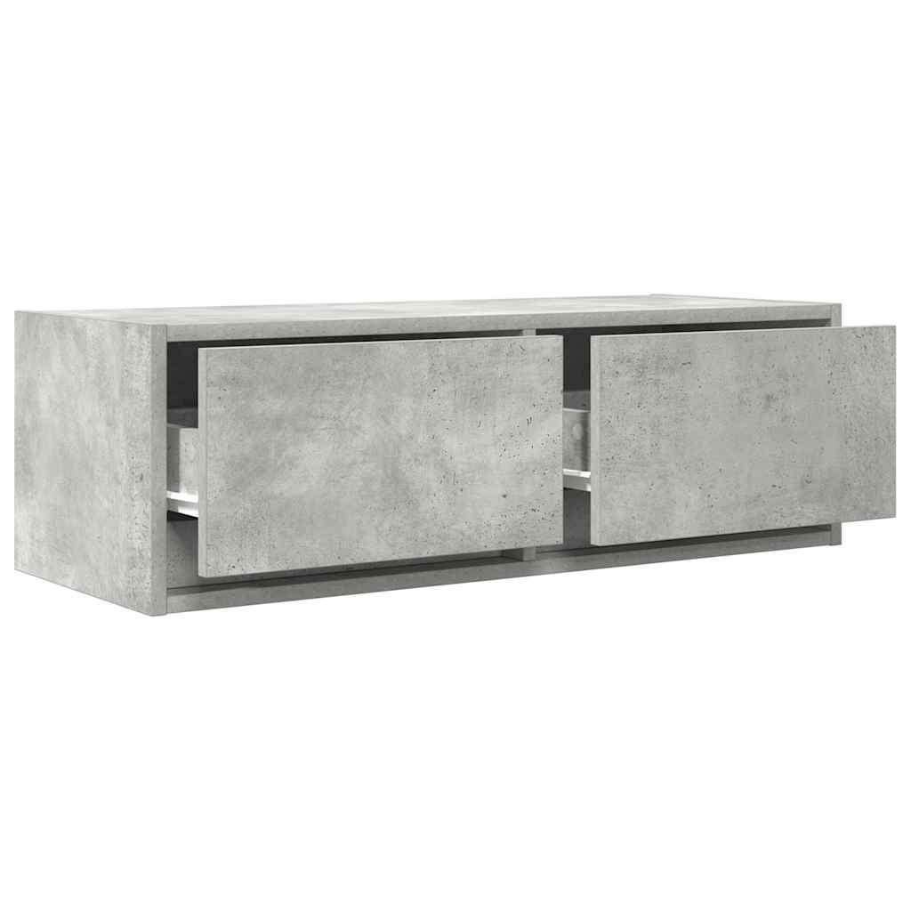 VidaXL Tv-meubels 2 st 80x31x25,5 cm bewerkt hout betongrijs