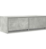 VidaXL Tv-meubel 80x31x25,5 cm bewerkt hout betongrijs