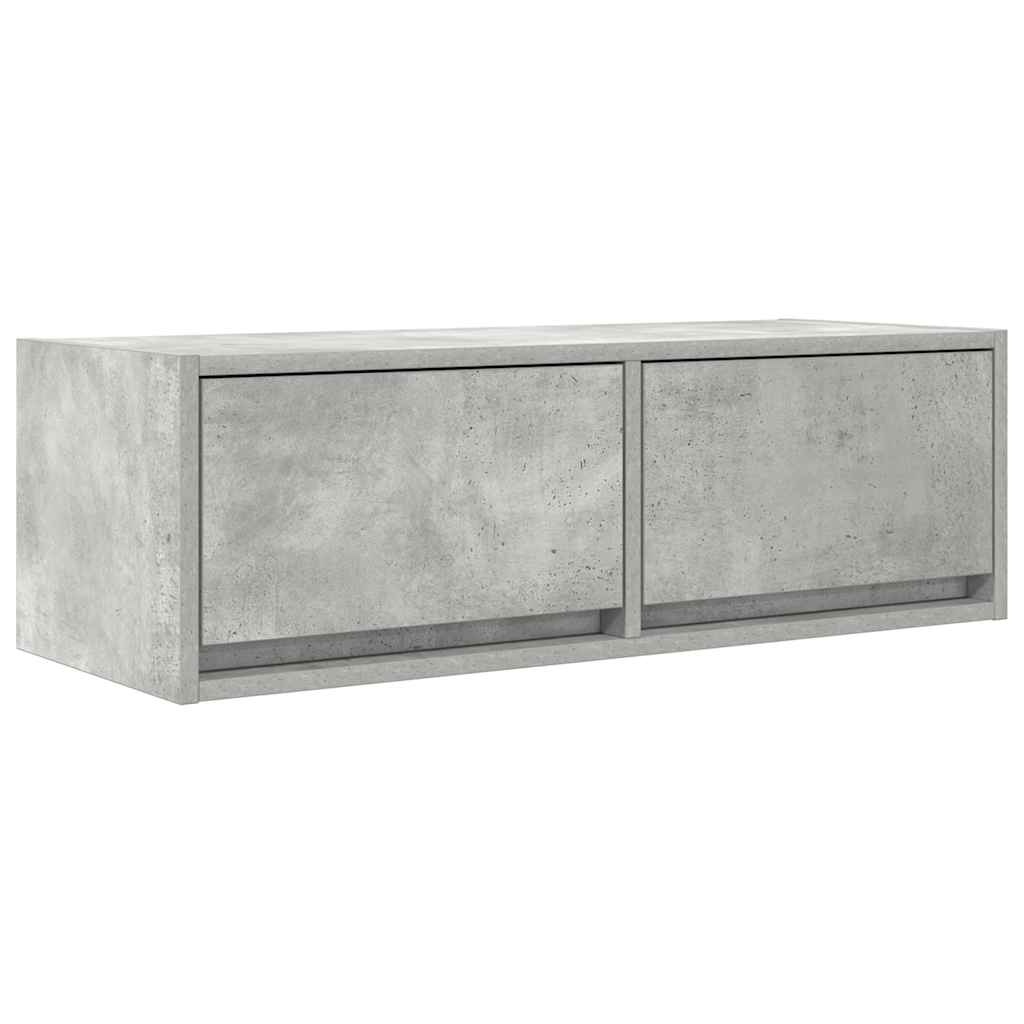VidaXL Tv-meubel 80x31x25,5 cm bewerkt hout betongrijs