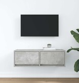 VidaXL Tv-meubel 80x31x25,5 cm bewerkt hout betongrijs