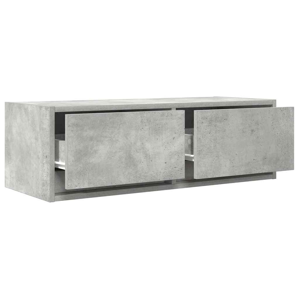 VidaXL Tv-meubel 80x31x25,5 cm bewerkt hout betongrijs