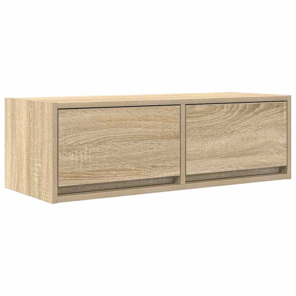 VidaXL Tv-meubel 80x31x25,5 cm bewerkt hout sonoma eikenkleurig