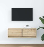 VidaXL Tv-meubel 80x31x25,5 cm bewerkt hout sonoma eikenkleurig