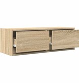 VidaXL Tv-meubel 80x31x25,5 cm bewerkt hout sonoma eikenkleurig