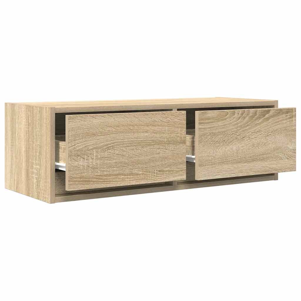 VidaXL Tv-meubel 80x31x25,5 cm bewerkt hout sonoma eikenkleurig