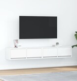 VidaXL Tv-meubelen 2 st 80x31x25,5 cm bewerkt hout wit