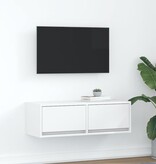 VidaXL TV-meubel 80x31x25,5 cm bewerkt hout wit