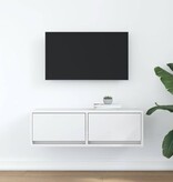 VidaXL TV-meubel 80x31x25,5 cm bewerkt hout wit