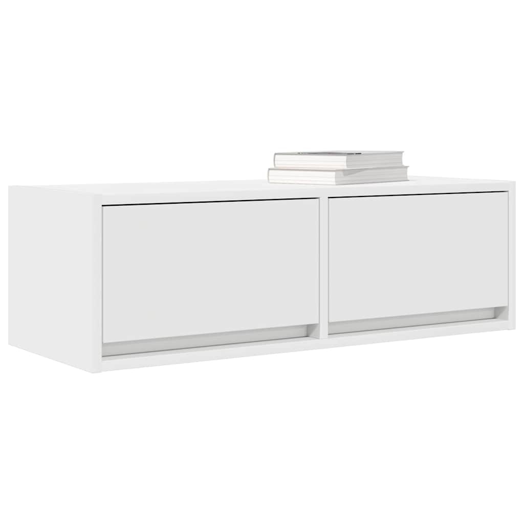 VidaXL TV-meubel 80x31x25,5 cm bewerkt hout wit