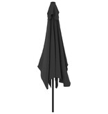 VidaXL Parasol met metalen paal 300x200 cm antraciet