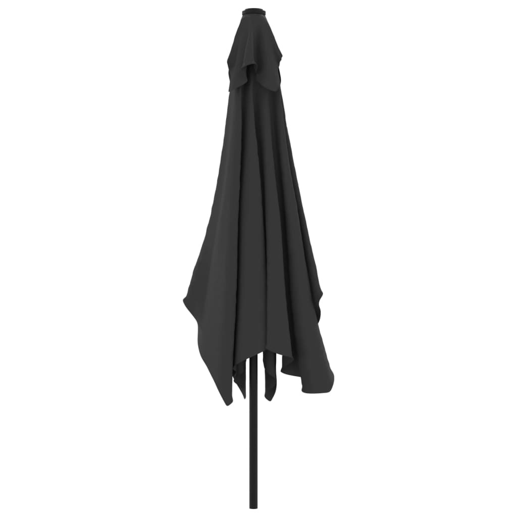 VidaXL Parasol met metalen paal 300x200 cm antraciet