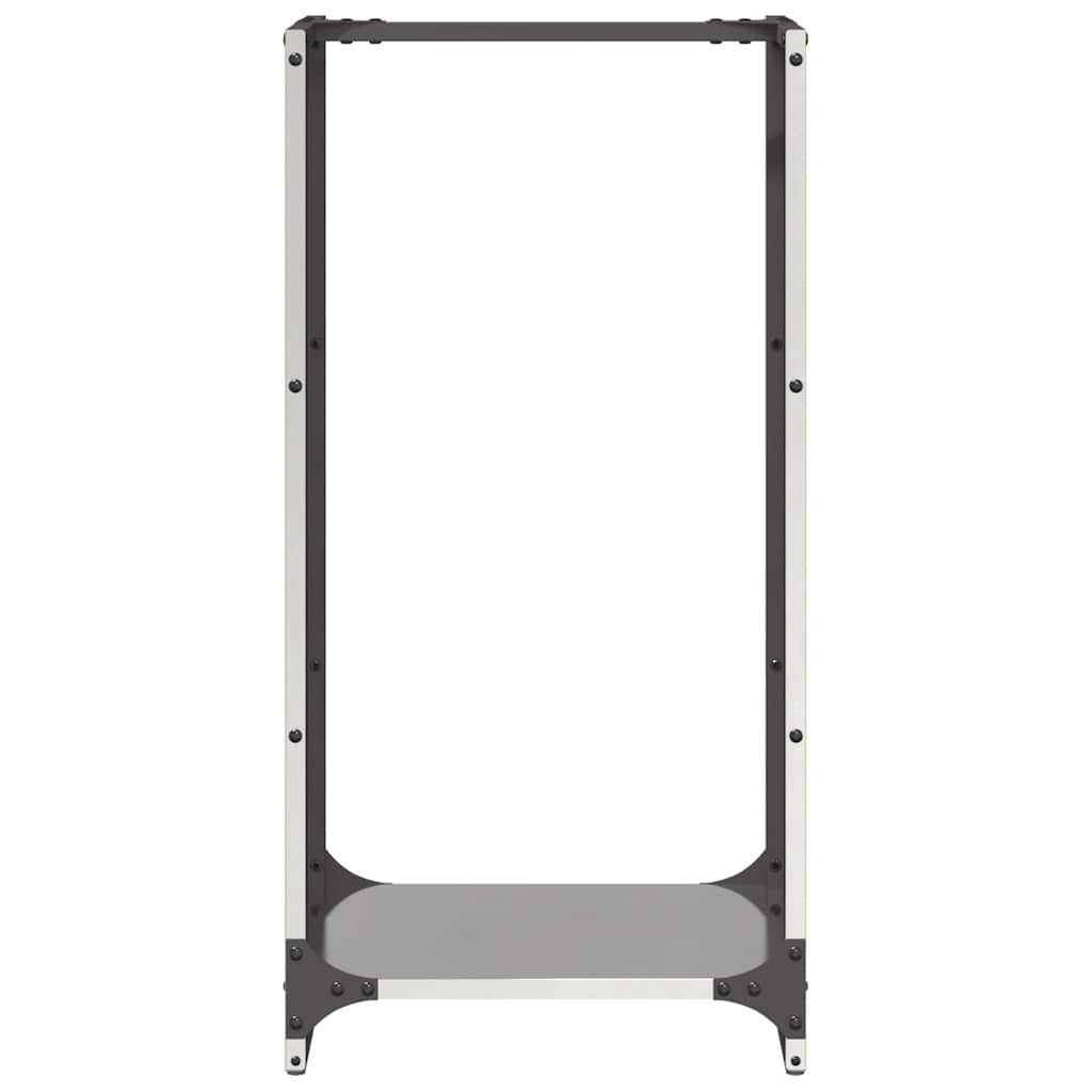 VidaXL Brandhoutrek 40x30x80 cm roestvrij staal