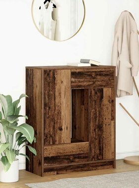 VidaXL Dressoir met lades en deuren 73x31x90 cm oud hout