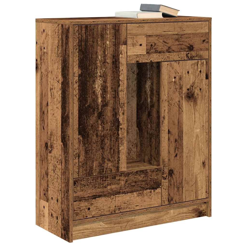 VidaXL Dressoir met lades en deuren 73x31x90 cm oud hout