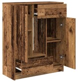 VidaXL Dressoir met lades en deuren 73x31x90 cm oud hout