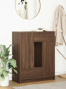 VidaXL Dressoir met lades en deuren 73x31x90 cm bruin eiken
