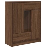 VidaXL Dressoir met lades en deuren 73x31x90 cm bruin eiken