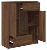 VidaXL Dressoir met lades en deuren 73x31x90 cm bruin eiken
