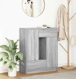 VidaXL Dressoir met lades en deuren 73x31x90 cm grijs Sonoma