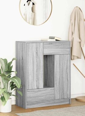 VidaXL Dressoir met lades en deuren 73x31x90 cm grijs Sonoma