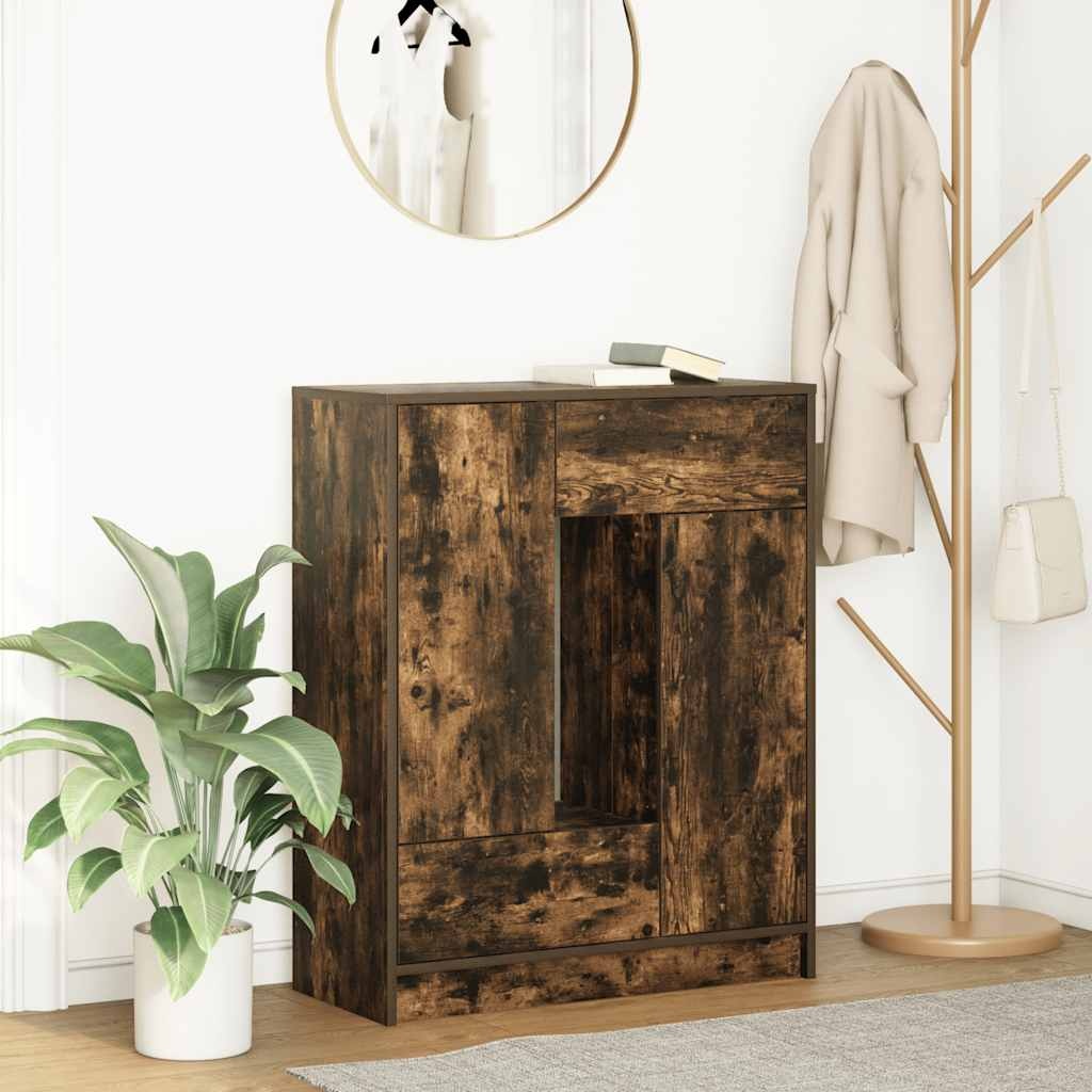 VidaXL Dressoir met lades en deuren 73x31x90 cm gerookt eiken