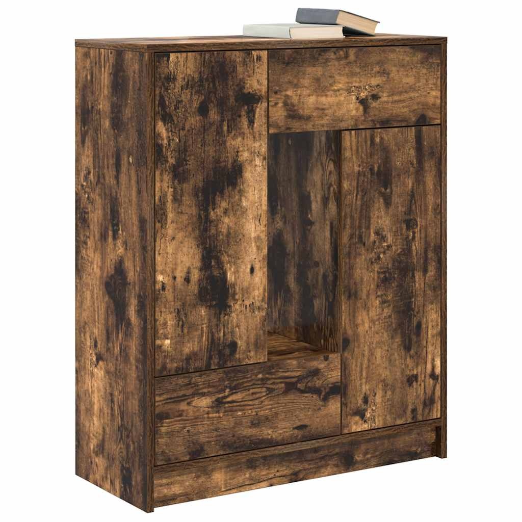 VidaXL Dressoir met lades en deuren 73x31x90 cm gerookt eiken