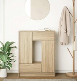 VidaXL Dressoir met lades en deuren 73x31x90 cm sonoma eikenkleurig