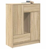 VidaXL Dressoir met lades en deuren 73x31x90 cm sonoma eikenkleurig
