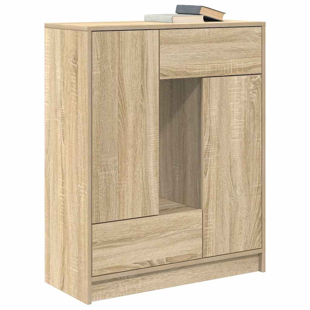 VidaXL Dressoir met lades en deuren 73x31x90 cm sonoma eikenkleurig