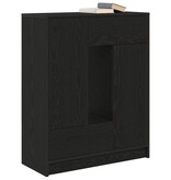VidaXL Dressoir met lades en deuren 73x31x90 cm zwart eikenkleurig