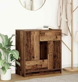 VidaXL Dressoir met lades en deuren 70,5x34x74,5 cm oud hout