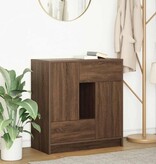 VidaXL Dressoir met lades en deuren 70,5x34x74,5 cm bruin eiken