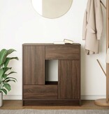VidaXL Dressoir met lades en deuren 70,5x34x74,5 cm bruin eiken